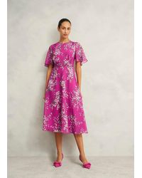 Hobbs - Bronwyn Silk Dress - Lyst