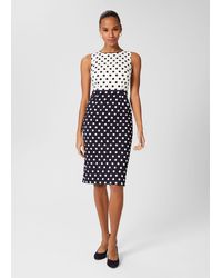 Hobbs - Fiona Spot Shift Dress - Lyst