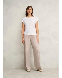 Hobbs - Alycia Cotton Slub T-Shirt - Lyst