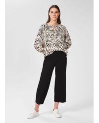 Hobbs - Zadie Jersey Cropped Trousers - Lyst