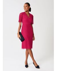 Hobbs - Anastasia Lace Shift Dress - Lyst
