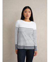Hobbs - Constance Striped Top - Lyst