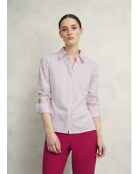 Hobbs - Victoria Cotton Blend Shirt - Lyst
