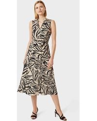 Hobbs - Shelly Printed Belted Dress - Lyst