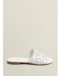Hobbs - Brodie Leather Slides - Lyst