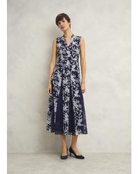 Hobbs - Quin Embroidered Dress - Lyst