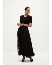 Hobbs - Addlington Embroidered Skirt - Lyst