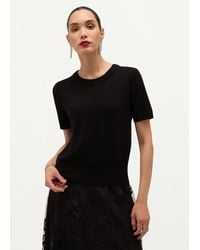 Hobbs - Kimmi Short Sleeve Wool Cashmere Jumper - Lyst