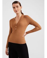Hobbs - Kaya Ribbed Jumper - Lyst