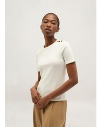 Hobbs - Tamsin Ribbed T-Shirt - Lyst