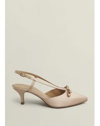 Hobbs - Macie Satin Bow Slingbacks - Lyst