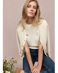 Hobbs - Florian Cotton Cardigan - Lyst
