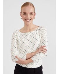 Hobbs - Sonya Printed Top - Lyst