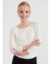 Hobbs - Sonya Printed Top - Lyst