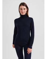 Hobbs - Lara Merino Wool Roll Neck Jumper - Lyst