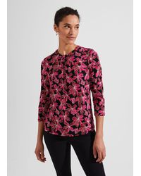 Hobbs - Julia Printed Top - Lyst