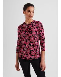Hobbs - Julia Printed Top - Lyst