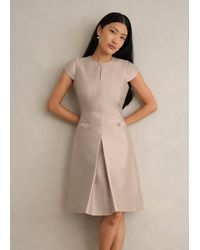 Hobbs - Avery Wool Silk Dress - Lyst