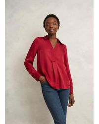 Hobbs - Marie Satin Blouse - Lyst