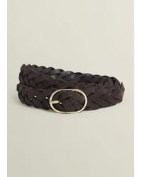 Hobbs - Meera Suede Woven Belt - Lyst
