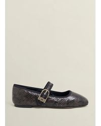 Hobbs - Clara Snake Mary Janes - Lyst