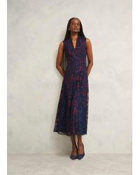 Hobbs - Petite Quin Embroidered Dress - Lyst