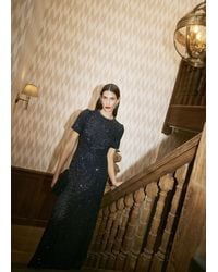 Hobbs - Shirley Sequin Trimmed Maxi Dress - Lyst