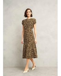 Hobbs - Hampton Leopard Silk Dress - Lyst