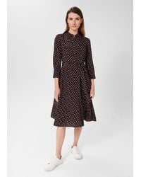 Hobbs - Petite Alex Belted Fit And Flare Dress - Lyst