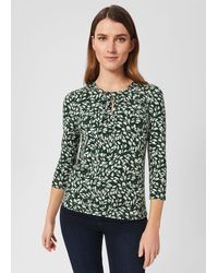 Hobbs - Julia Printed Top - Lyst