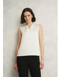 Hobbs - Nina Satin Blouse - Lyst