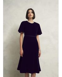 Hobbs - Catalina Velvet Dress - Lyst