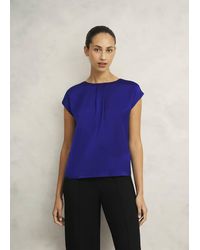 Hobbs - Nita Satin Front Top - Lyst