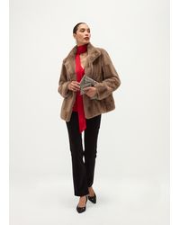 Hobbs - Andrea Faux Fur Coat - Lyst
