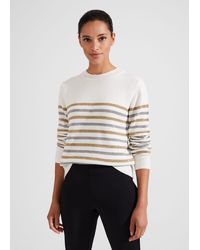 Hobbs - Destiny Sparkle Stripe Jumper - Lyst