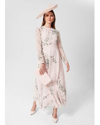 Hobbs - Rosabelle Silk Floral Dress - Lyst