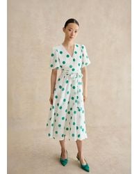 Hobbs - Barrington Spot Dress - Lyst