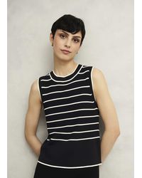 Hobbs - Belmont Striped Knit Top - Lyst
