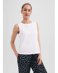 Hobbs - Maddy Cotton Sleeveless Top - Lyst