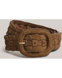 Hobbs - Abbie Suede Woven Belt - Lyst