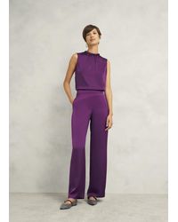 Hobbs - Judith Satin Trousers - Lyst