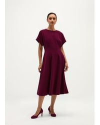 Hobbs - Melina Seam Detail Dress - Lyst