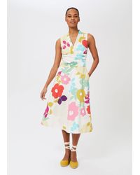 Hobbs - Marie Floral Midi Dress - Lyst