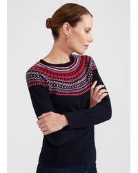 Hobbs - Greta Fairisle Jumper With Cashmere - Lyst