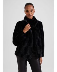 Hobbs - Andrea Faux Fur Coat - Lyst
