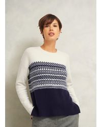 Hobbs - Lorrie Fairisle Jumper With Alpaca - Lyst
