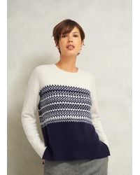 Hobbs - Lorrie Fairisle Jumper With Alpaca - Lyst