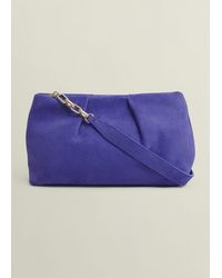 Hobbs - Clifton Suede Clutch Bag - Lyst