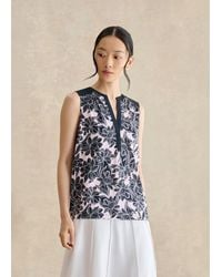 Hobbs - Nadine Printed Sleeveless Top - Lyst