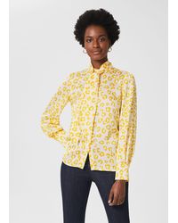 Hobbs - Beatrice Tie Neck Blouse - Lyst